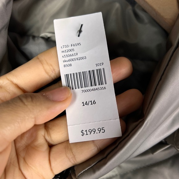 NEW $199 Lane Bryant Womens Puffer Coat Hooded‎ Quilted Full Zip Jacket 14/16 - Picture 4 of 10